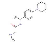 N~2~-methyl-N~1~-[1-(4-piperidin-1-ylphenyl)ethyl]glycinamide