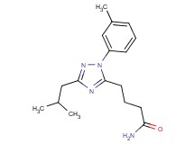 4-[3-isobutyl-1-(3-methylphenyl)-1H-1,2,4-triazol-5-yl]butanamide