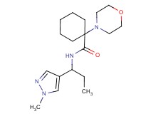 N-[1-(1-methyl-1H-pyrazol-4-yl)propyl]-1-(4-morpholinyl)cyclohexanecarboxamide trifluoroacetate