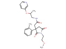 2-[1-(2-methoxyethyl)-3-(2-methylphenyl)-2,5-dioxo-3-pyrrolidinyl]-N-[2-(3-pyridinyloxy)propyl]acetamide