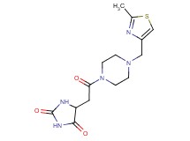 5-(2-{4-[(2-methyl-1,3-thiazol-4-yl)methyl]piperazin-1-yl}-2-oxoethyl)imidazolidine-2,4-dione