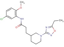 N-(5-chloro-2-methoxyphenyl)-3-[1-(5-ethyl-1,2,4-oxadiazol-3-yl)piperidin-3-yl]propanamide