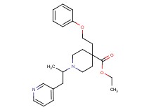 ethyl 1-[1-methyl-2-(3-pyridinyl)ethyl]-4-(2-phenoxyethyl)-4-piperidinecarboxylate