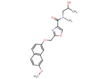 N-(2-hydroxypropyl)-2-{[(7-methoxy-2-naphthyl)oxy]methyl}-N-methyl-1,3-oxazole-4-carboxamide