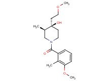 (3R*,4R*)-4-(2-methoxyethyl)-1-(3-methoxy-2-methylbenzoyl)-3-methyl-4-piperidinol
