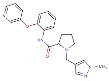 1-[(1-methyl-1H-pyrazol-4-yl)methyl]-N-[2-(3-pyridinyloxy)phenyl]prolinamide