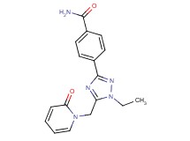 4-{1-ethyl-5-[(2-oxopyridin-1(2H)-yl)methyl]-1H-1,2,4-triazol-3-yl}benzamide