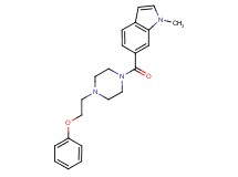 1-methyl-6-{[4-(2-phenoxyethyl)-1-piperazinyl]carbonyl}-1H-indole