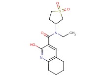 N-(1,1-dioxidotetrahydro-3-thienyl)-N-ethyl-2-hydroxy-5,6,7,8-tetrahydro-3-quinolinecarboxamide