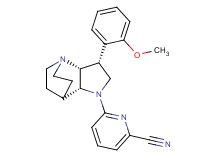 6-[(3R*,3aR*,7aR*)-3-(2-methoxyphenyl)hexahydro-4,7-ethanopyrrolo[3,2-b]pyridin-1(2H)-yl]pyridine-2-carbonitrile