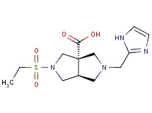 (3aS*,6aS*)-2-(ethylsulfonyl)-5-(1H-imidazol-2-ylmethyl)hexahydropyrrolo[3,4-c]pyrrole-3a(1H)-carboxylic acid