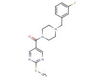 5-{[4-(3-fluorobenzyl)-1-piperazinyl]carbonyl}-2-(methylthio)pyrimidine