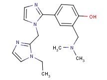 2-[(dimethylamino)methyl]-4-{1-[(1-ethyl-1H-imidazol-2-yl)methyl]-1H-imidazol-2-yl}phenol