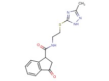 N-{2-[(3-methyl-1H-1,2,4-triazol-5-yl)thio]ethyl}-3-oxoindane-1-carboxamide