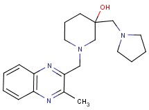 1-[(3-methylquinoxalin-2-yl)methyl]-3-(pyrrolidin-1-ylmethyl)piperidin-3-ol