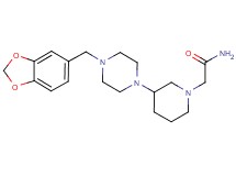 2-{3-[4-(1,3-benzodioxol-5-ylmethyl)-1-piperazinyl]-1-piperidinyl}acetamide dihydrochloride