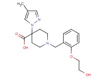 1-[2-(2-hydroxyethoxy)benzyl]-4-(4-methyl-1H-pyrazol-1-yl)piperidine-4-carboxylic acid