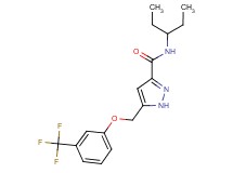 N-(1-ethylpropyl)-5-{[3-(trifluoromethyl)phenoxy]methyl}-1H-pyrazole-3-carboxamide