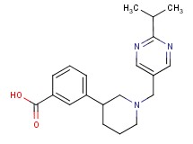 3-{1-[(2-isopropylpyrimidin-5-yl)methyl]piperidin-3-yl}benzoic acid