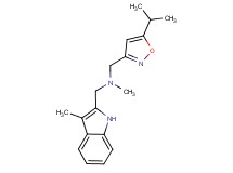 1-(5-isopropylisoxazol-3-yl)-N-methyl-N-[(3-methyl-1H-indol-2-yl)methyl]methanamine