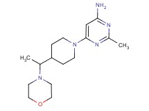 2-methyl-6-[4-(1-morpholin-4-ylethyl)piperidin-1-yl]pyrimidin-4-amine