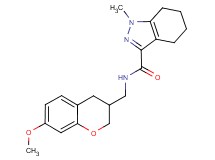 N-[(7-methoxy-3,4-dihydro-2H-chromen-3-yl)methyl]-1-methyl-4,5,6,7-tetrahydro-1H-indazole-3-carboxamide