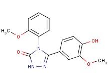 5-(4-hydroxy-3-methoxyphenyl)-4-(2-methoxyphenyl)-2,4-dihydro-3H-1,2,4-triazol-3-one