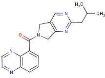 5-[(2-isobutyl-5,7-dihydro-6H-pyrrolo[3,4-d]pyrimidin-6-yl)carbonyl]quinoxaline