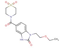 5-[(1,1-dioxidothiomorpholin-4-yl)carbonyl]-1-(2-ethoxyethyl)-1,3-dihydro-2H-benzimidazol-2-one