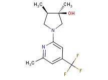 (3R*,4R*)-3,4-dimethyl-1-[6-methyl-4-(trifluoromethyl)-2-pyridinyl]-3-pyrrolidinol