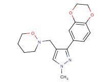 2-{[3-(2,3-dihydro-1,4-benzodioxin-6-yl)-1-methyl-1H-pyrazol-4-yl]methyl}-1,2-oxazinane