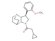 (2R*,3S*,6R*)-5-(cyclopropylacetyl)-3-(2-methoxyphenyl)-1,5-diazatricyclo[5.2.2.0~2,6~]undecane