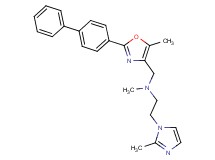 N-{[2-(4-biphenylyl)-5-methyl-1,3-oxazol-4-yl]methyl}-N-methyl-2-(2-methyl-1H-imidazol-1-yl)ethanamine