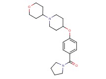 4-[4-(1-pyrrolidinylcarbonyl)phenoxy]-1-(tetrahydro-2H-pyran-4-yl)piperidine