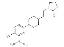 1-(2-{1-[4-(dimethylamino)-5-methyl-2-pyrimidinyl]-4-piperidinyl}ethyl)-2-pyrrolidinone