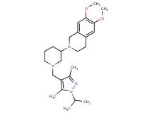 2-{1-[(1-isopropyl-3,5-dimethyl-1H-pyrazol-4-yl)methyl]-3-piperidinyl}-6,7-dimethoxy-1,2,3,4-tetrahydroisoquinoline