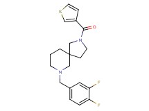 7-(3,4-difluorobenzyl)-2-(3-thienylcarbonyl)-2,7-diazaspiro[4.5]decane
