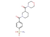 4-{[3-(morpholin-4-ylcarbonyl)piperidin-1-yl]carbonyl}benzenesulfonamide