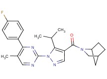 2-({1-[4-(4-fluorophenyl)-5-methyl-2-pyrimidinyl]-5-isopropyl-1H-pyrazol-4-yl}carbonyl)-2-azabicyclo[2.2.1]heptane