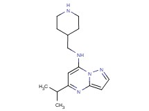 5-isopropyl-N-(4-piperidinylmethyl)pyrazolo[1,5-a]pyrimidin-7-amine