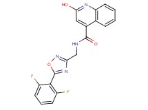 N-{[5-(2,6-difluorophenyl)-1,2,4-oxadiazol-3-yl]methyl}-2-hydroxy-4-quinolinecarboxamide