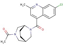 4-{[(1S*,5R*)-3-acetyl-3,6-diazabicyclo[3.2.2]non-6-yl]carbonyl}-7-chloro-2-methylquinoline