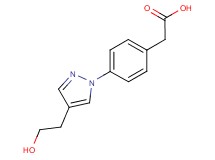 {4-[4-(2-hydroxyethyl)-1H-pyrazol-1-yl]phenyl}acetic acid