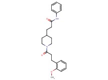 3-{1-[3-(2-methoxyphenyl)propanoyl]-4-piperidinyl}-N-phenylpropanamide