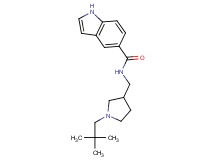 N-{[1-(2,2-dimethylpropyl)pyrrolidin-3-yl]methyl}-1H-indole-5-carboxamide