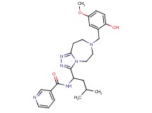 N-{1-[7-(2-hydroxy-5-methoxybenzyl)-6,7,8,9-tetrahydro-5H-[1,2,4]triazolo[4,3-d][1,4]diazepin-3-yl]-3-methylbutyl}nicotinamide