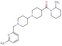 4-[(2-methyl-1-piperidinyl)carbonyl]-1'-[(6-methyl-2-pyridinyl)methyl]-1,4'-bipiperidine