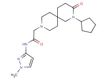 2-(2-cyclopentyl-3-oxo-2,9-diazaspiro[5.5]undec-9-yl)-N-(1-methyl-1H-pyrazol-3-yl)acetamide