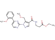 ethyl N-({5-(methoxymethyl)-1-[4-(2-methoxyphenyl)-2-pyrimidinyl]-1H-pyrazol-4-yl}carbonyl)-beta-alaninate