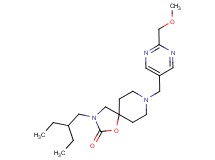 3-(2-ethylbutyl)-8-{[2-(methoxymethyl)pyrimidin-5-yl]methyl}-1-oxa-3,8-diazaspiro[4.5]decan-2-one